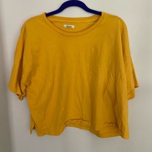 Yellow madewell crop tee xxl